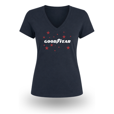 Goodyear Americana Women's V-Neck T-Shirt
